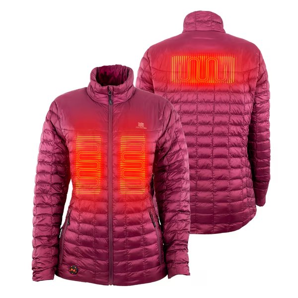 Women's Burgundy Heated Jacket, SM, 7.4V, Mobile Warming, Mfr#: MWWJ04310220